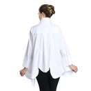 IC Collection Scalloped Cotton Blouse - 2585B | Medium, White