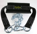 SPUD Black Dip Belt w/ Chain and 2 Clips for Weightlifting, Strength Training, Bodybuilding Crossfit