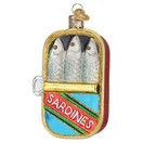 Old World Christmas Sardines Glass Hanging Ornament