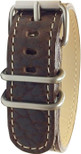 BERTUCCI B-240M Unisex Chestnut Bison Leather 22mm Watch Band