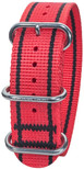 BERTUCCI DX3 B-146 International Orange w/Stripes 22mm Nylon Watch Band