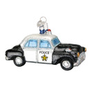 Old World Christmas Ornaments: Police Officer Gifts Glass Blown Ornaments for Christmas Tree - Police Car 