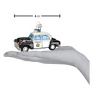 Old World Christmas Ornaments: Police Officer Gifts Glass Blown Ornaments for Christmas Tree - Police Car 