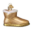 Old World Christmas Sheepskin Boot Glass Hanging Ornament
