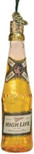 Old World Christmas Miller High Life Bottle Glass Hanging Ornament.