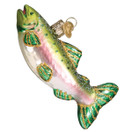 Old World Christmas Fish Collection Glass Blown Ornaments for Christmas Tree Alpine Rainbow Trout