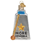 Old World Christmas Cowbell Glass Blown Ornament for Christmas Tree | Cowbell