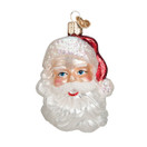 Old World Christmas Ornaments Mid-Century Santa Head Glass Blown Ornaments for Christmas Tree