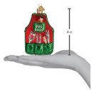 Old World Christmas BBQ Apron Glass Blown Ornament for Christmas Tree