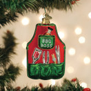Old World Christmas BBQ Apron Glass Blown Ornament for Christmas Tree | BBQ Apron