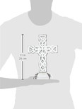 Belleek Pottery 34002 Celtic Cross, 11.4-Inch, Clear, Set of 1