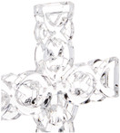 Belleek Pottery 34002 Celtic Cross, 11.4-Inch, Clear, Set of 1
