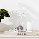 Belleek Pottery 34002 Celtic Cross, 11.4-Inch, Clear, Set of 1
