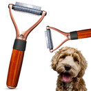 Kenchii Luxury Pet Grooming Rake - Enhance Your Pet's Coat with Precision - Dematting Undercoat Rake for Dogs, Cats - Dog Brush for Shedding
