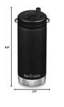 Klean Kanteen TKWide 12oz (w/Twist Cap) - Black
