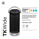 Klean Kanteen TKWide 12oz (w/ Twist Cap) - Black