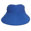 Sun Visors for Women - Visor Hats for Summer, Beach, Gardening - UV Protection, Adjustable, 4.5" Brim - Tie Adjuster | Royal Blue, Tie Back - 4.5" Brim