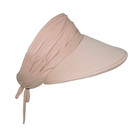 Sun Visors for Women - Visor Hats for Summer, Beach, Gardening | UV Protection, Adjustable, 4.5" Brim - Tie Adjuster (Natural, Tie Back - 4.5" Brim)