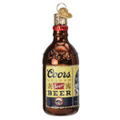 Old World Christmas Coors Banquet Bottle Glass Hanging Ornament.
