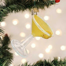 Old World Christmas Lemon Drop Martini Glass Hanging Ornament.