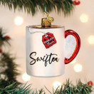 Old World Christmas Swiftea Mug Glass Hanging Ornament