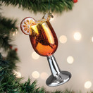Old World Christmas Aperol Spritz Glass Hanging Ornament.