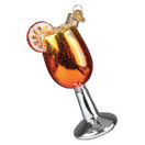 Old World Christmas Aperol Spritz Glass Hanging Ornament.