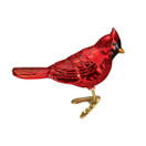 Old World Christmas Ornaments Shiny Red Northern Cardinal Glass Blown Ornaments for Christmas Tree.