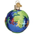 Old World Christmas World Peace Glass Blown Ornament for Christmas Tree