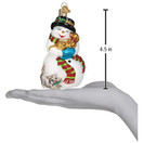 Old World Christmas Ornaments Snowman with Playful Pets Glass Blown Ornaments for Christmas Tree
