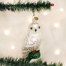 Old World Christmas Ornaments: Great White Owl Glass Blown Ornaments for Christmas Tree | 16079 (Great White)
