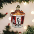 Old World Christmas KFC Bucket of Chicken Glass Hanging Ornament