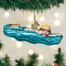 Old World Christmas Swim, Skis and Flippers Glass Blown Ornaments for Christmas Tree | Swimmer