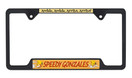 Speedy Gonzales Black Open License Plate Frame | Speedy - Open Black