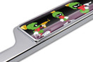 Marvin The Martian Chrome Open License Plate Frame | Marvin - Open