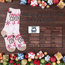 World's Softest Cozy Collection Crew Socks - Smooth Multi Colors Cozy Socks - Knit Top Holiday Spirit Fashion Socks