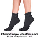 World's Softest Men's Classic Quarter Crew Socks - Medium, Black