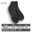 World's Softest Men's Classic Quarter Crew Socks - Medium, Black