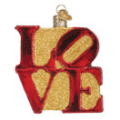 Old World Christmas Ornaments Love Heart Glass Blown Ornaments for Christmas Tree