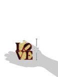 Old World Christmas Ornaments Love Heart Glass Blown Ornaments for Christmas Tree | Love