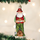 Old World Christmas Ornaments: Fisherman Collection Glass Blown Ornaments for Christmas Tree, Fly Fishing