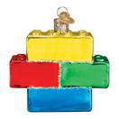 Old World Christmas Glass Blown Ornaments for Christmas Tree - Building Blocks 