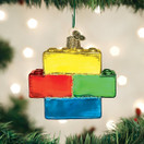 Old World Christmas Glass Blown Ornaments for Christmas Tree - Building Blocks 