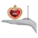 Old World Christmas Heart Cookie Glass Blown Ornament for Christmas Tree