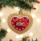 Old World Christmas Heart Cookie Glass Blown Ornament for Christmas Tree | Heart Cookie