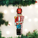 Old World Christmas Candy Glass Blown Ornaments for Christmas Tree Peppermint Nutcracker - Peppermint Nutcracker