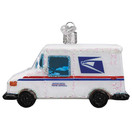 Old World Christmas Ornaments USPS Mail Truck Glass Blown Ornaments for Christmas Tree