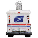 Old World Christmas Ornaments USPS Mail Truck Glass Blown Ornaments for Christmas Tree