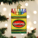 Old World Christmas Box of Crayons Blown Glass 2020 Unique Christmas Ornaments for Christmas Tree Decorations.