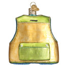 Old World Christmas Ornaments: Fishing Vest Glass Blown Ornaments for Christmas Tree (44091)